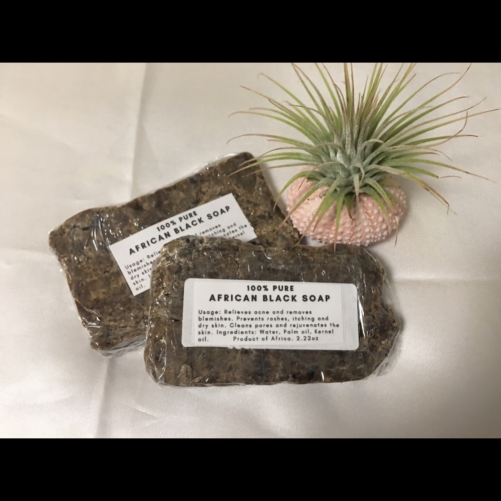 100% Raw African Black Soap!- #1 ACNE SOLUTION!